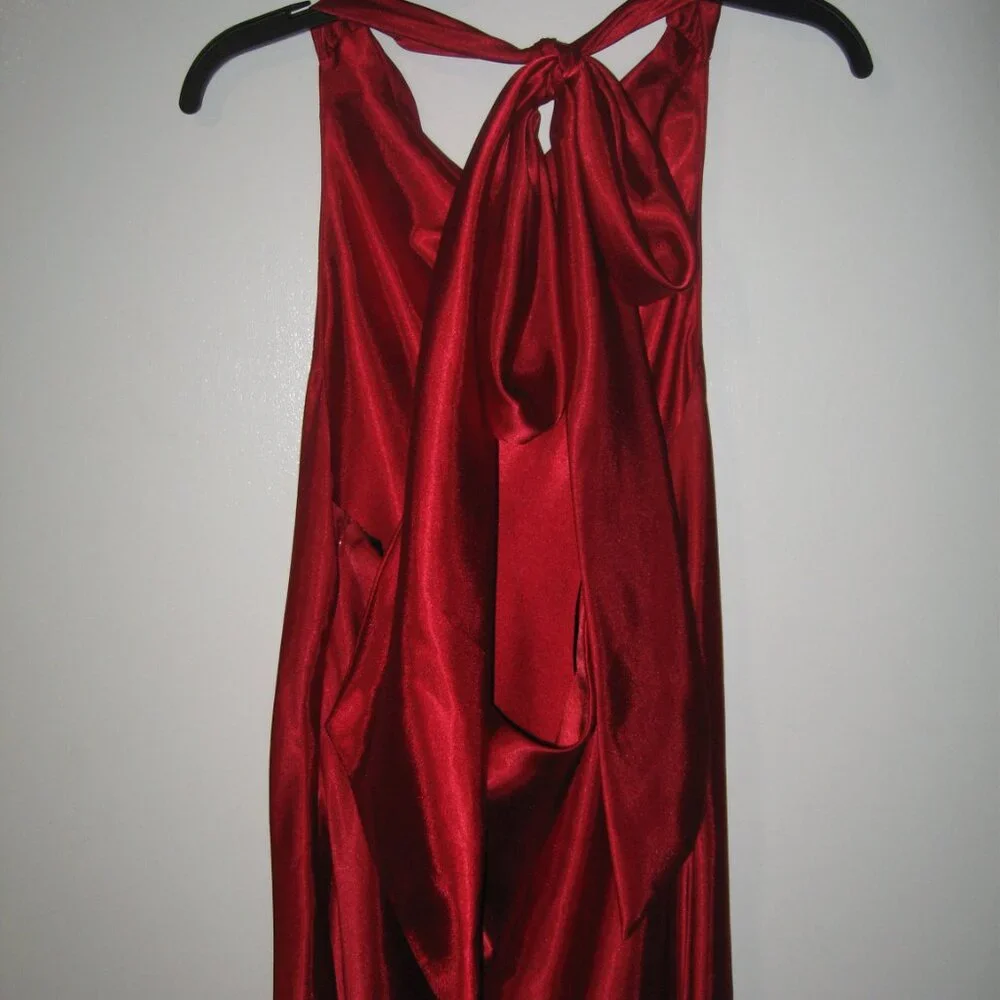 Floor Length Red Dress - Picture 2 of 4